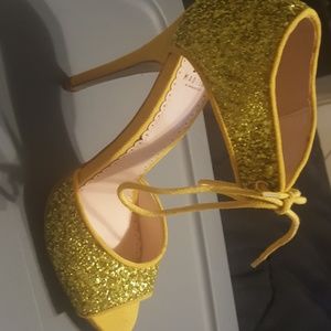 Gold heels